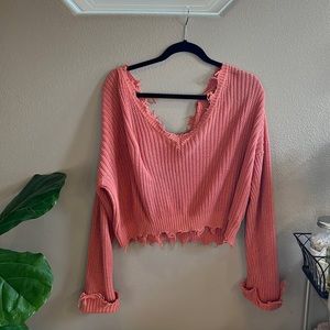 Off the Shoulder Knit Sweater